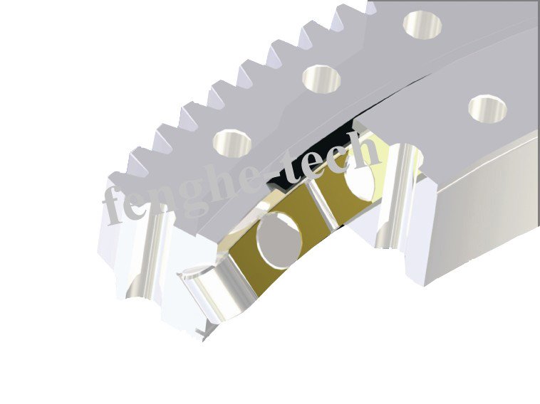 Single-Row Crossed Roller Type External Gear Turntable Bearing