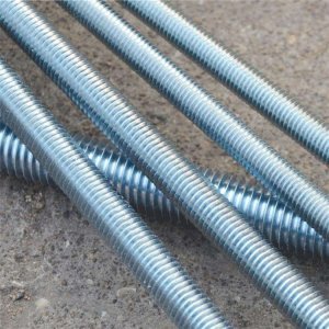 Carbon Steel Galvanized/Zinc Plated Metric Threaded Rods 0.5m NCP Thread Rod in Grade 10.9 and 8.8 D65mm Threaded Bars with Nuts