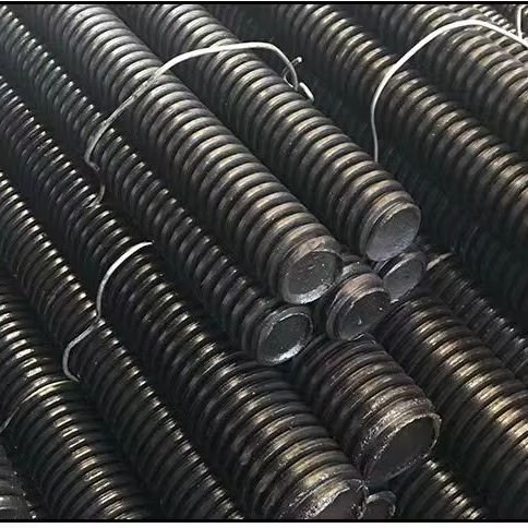 100mm 200mm 300mm Threads Rod 12 Unc Thread Carbon Steel Black Lead Screw Nut Metric Tige M10 Rod for Building