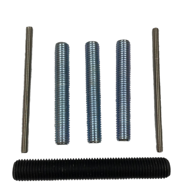 M12*1000mm Black Zinc Carbon Steel Fully Threaded Rods with Metric Measurement System for Construction