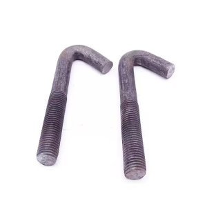 Mild Steel Hook Bolt Galvanized Steel M24 Anchor Bolt Hot Dip Galvanized 8.8 10.9 Plain Finish J Type Foundation Anchor Bolts