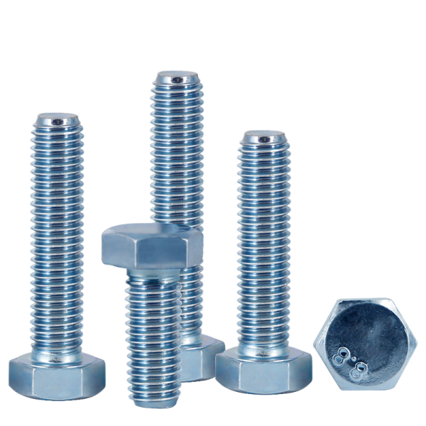 Steel Zinc Plated Flat Head Bolts DIN931 Class 8.8 M12 Hexagon Bolt