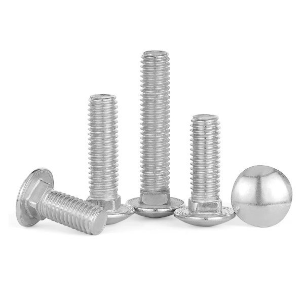 7/16-14 Zinc Plated Carbon Steel Carriage Bolts 8.8 Grade Industrial DIN/GB Standard Hebei Origin
