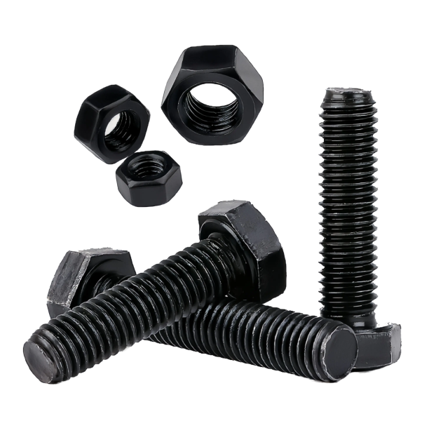 Gr.8.8 10.9 Hex Bolts Nuts and Bolts M12 M16 Custom Size Carbon Steel Hexagon Head Bolt for Industry Buildings