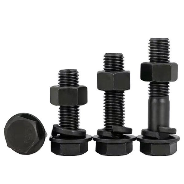 Din 933 Hex Head Bolt Grade 8.8 10.9 12.9 Hexagonal Bolt M6 to M36 Size Black Heavy Hex Bolt from Bolts and Nuts
