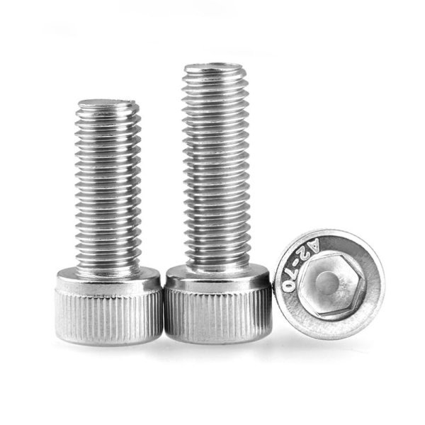 A2-70 Stainless Steel Hex Socket Head Cap Screws Full Thread DIN 912 Assorted Size Bolt Kit for Industrial Assembly
