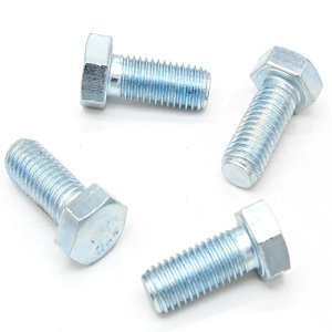 ISO Blue Zinc TBF Bolt 4.8 8.8 Grade Galvanized Hex Head Bolt DIN933 DIN931 Full Thread Carbon Steel Hexagonal Bolt