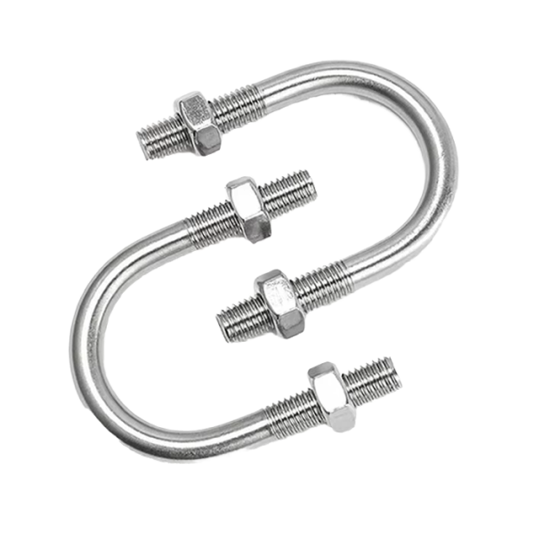 Trailer U Bolt U Bolt for Truck U Bolt Plates Ss U Bolt with Nuts Washer U Bolt for Fuso Class 4.8 Round Head U-bolt with 2 Nuts