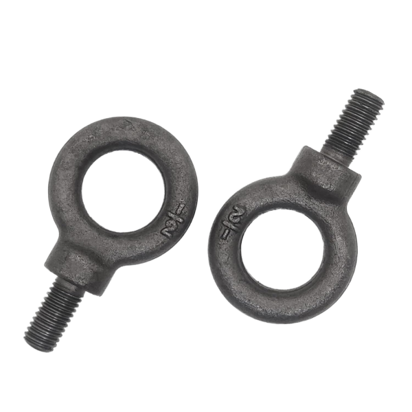 DIN580 ASTM G279 Forged Eye Bolt Grade 8 Carbon Steel Black Oxide Finish 1/2" Heavy Duty Lifting Eye Screw for Mold Machinery