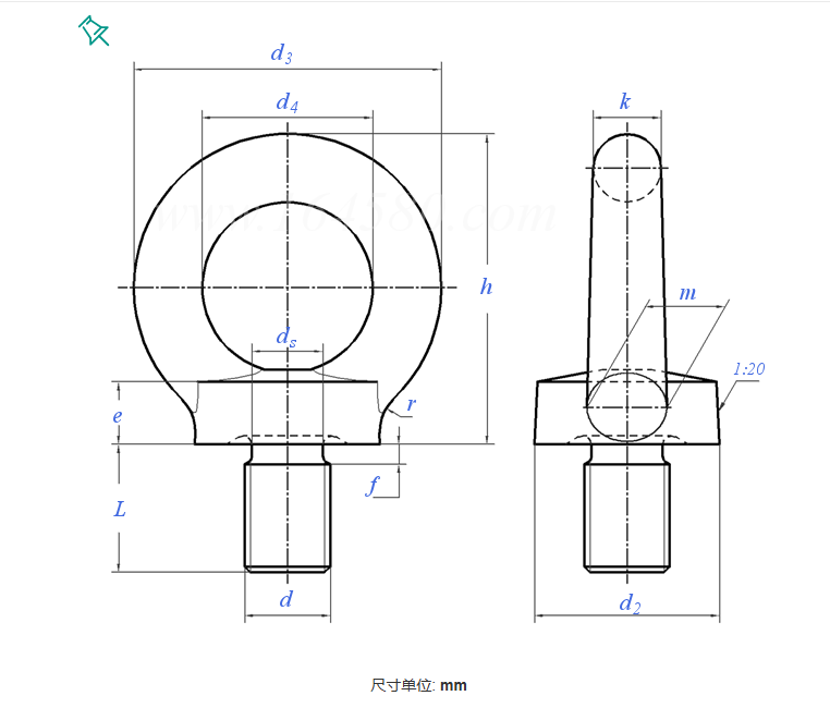 DIN580 ASTM G279 Forged Eye Bolt Grade 8 Carbon Steel Black Oxide Finish 1/2" Heavy Duty Lifting Eye Screw for Mold Machinery specifications