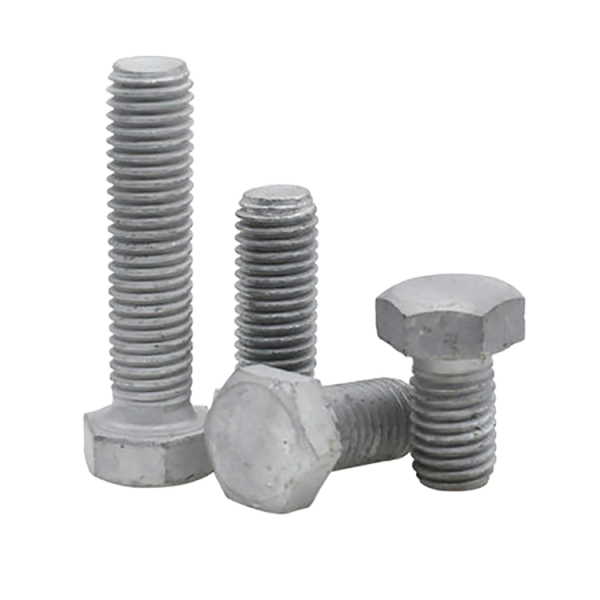 Hot-dip Galvanized DIN933 Hex Head Bolts Grade 8.8 M6-M36 Zinc Finish Steel