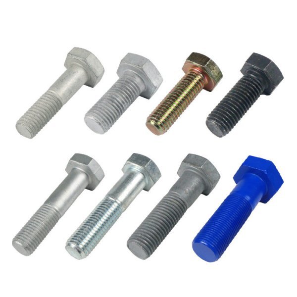 Factory Custom A2/A4 Steel Hex Head Bolts and Nuts Carbon Steel High Strength Black Oxide Finish M6-M36 DIN933/DIN931 Inch Bolt