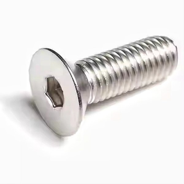 M8 Flat Countersunk Screw Bolts Class 10.9/12.9 Plain Finish Metric Thread for Carbon Steel DIN Technique