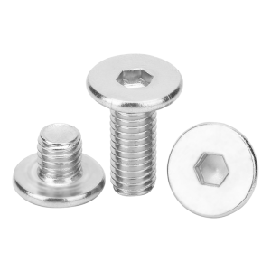 Hex Socket Cap Screws Countersunk Bolts Flat Head Stainless Steel Fully Threaded Coarse Thread Metric #10 Zinc Plated Class 8