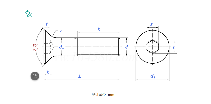 Factory Allen Countersunk Bolt 10.9-grade Metric Flat-Head Hex Socket Machine M3/M6/M8/M10/M12 Black Finish DIN Standard specifications