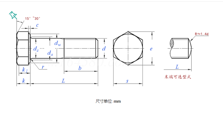 Grade10.9 12.9 Astm A490m Din933 Standard Metric Bolt Nut Sems Hex Head Alloy Steel Plain Bolt M20 X 15 X 80 Bolt High Tensile specifications
