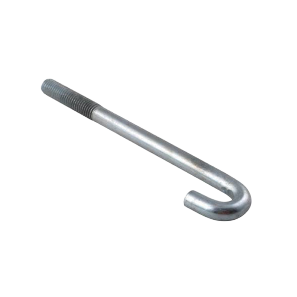 Free Sample j Bolt High Tensile j Bolt M12 X 150 Half Thread Carbon Steel Concrete Anchor Bolt with Hook for Steel Structure