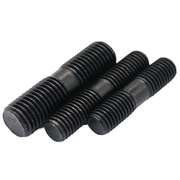 Astm A307 A193 B7 Alloy Steel Metric M10 Double End Threaded Stud Threaded Rod Black Oxide Finish Stud Bolts Steel B7 Head Studs