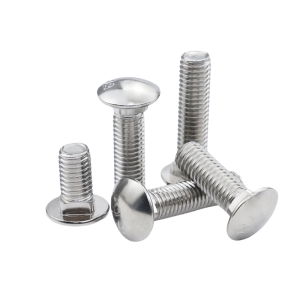 M6 M8 M10 M12 M14 M16 M20 Stainless Steel Carriage Bolt DIN603 SS304 SS316 Round Head Square Neck Bolt A2 A4 Coach Bolt