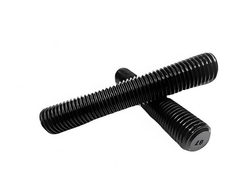 Double Head Bolt Stud High Strength 8.8 Grade Carbon Steel Black Metric Fully Threaded M12 3000mm Right Hand Thread Rod