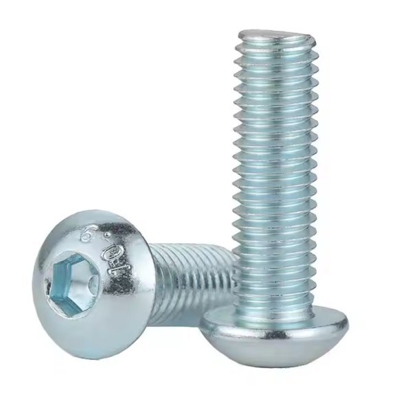 M2 M3 M4 M5 M6 M8 M10 M12 Button Head Allen Bolt Grade 8.8 Hex Socket Button Head Screw Zinc Plated Button Head Socket Cap Screw