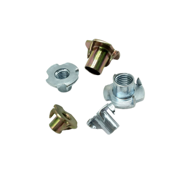 DIN1624 Carbon Steel T Nut with Pronge Galvanized Sizes Grade 8.8 for Furniture Wood Insert Nut