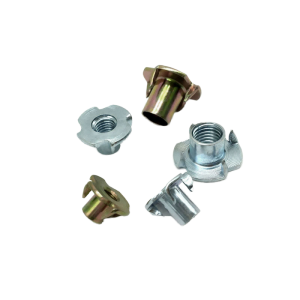 DIN1624 Carbon Steel T Nut with Pronge Galvanized Sizes Grade 8.8 for Furniture Wood Insert Nut