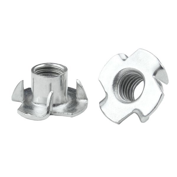 304 Stainless Steel Four Claw T-nut Tee Nut M3-M12 DIN1624 with 4 Sliding T Nuts 4.8 Grade