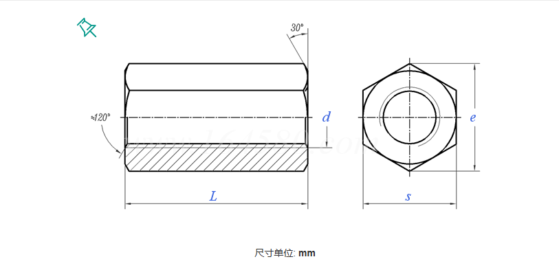 Long Hex Nuts M6 M8 M10 M12 M16 Carbon Steel Galvanized Connecting Nut Internal Thread Coupling Nut specifications