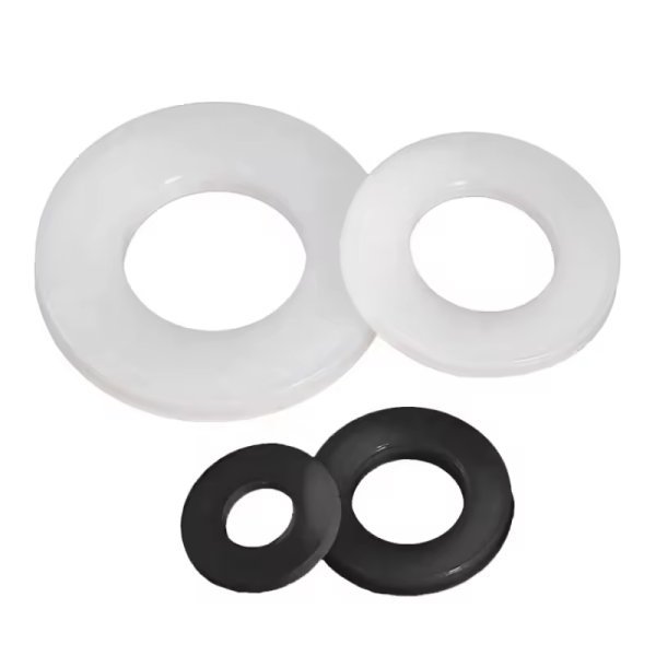 Nylon Insulating Round Flat Washer ISO Standard M3-M30 Black Finish